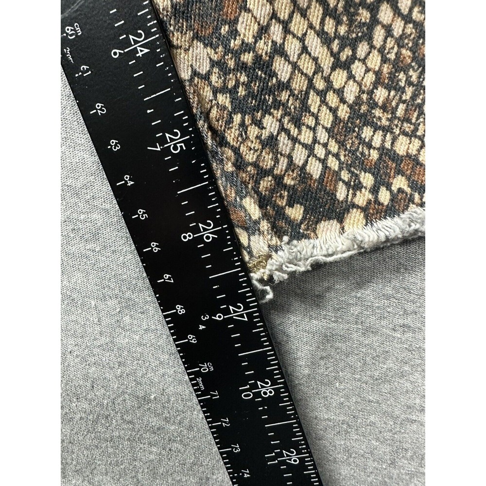WE THE FREE PEOPLE RAW HEM‎ JEANS STRETCH REPTILE SNAKE PRINT SIZE 28 two faced - Picture 7 of 7